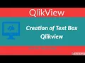 9 How to Creat a Text Box in Qlikview