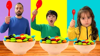 تحدي ملعقة الكبيرة ضد المتوسطة ضد الصغيرة مع البابا وفارس وسيما ياحرام حظ البابا 