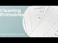 Cleaning Printable Sheets Planning With Kristen