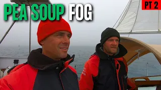 BLIND LANDING In Pea Soup Fog 🌫️USA To Canada, Pt 2, Ep81