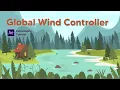 After Effects Expressions - Global Wind Controller using Math sin