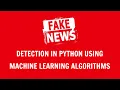 Mini project on Fake News Detection