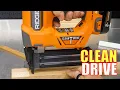 RIDGID R09891 18V Brushless 18GA Brad Nailer Review CLEAN DRIVE Technology