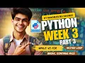 Python Week 3 Part 3 For vs While Loops Nested Loops Break Continue Pass Explained