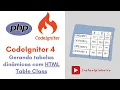 Usando a biblioteca HTML Table Class no CodeIgniter 4