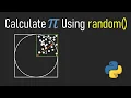 Calculate Pi Using Random Numbers Coding Interview Questions