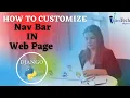 How to customize Navbar Python