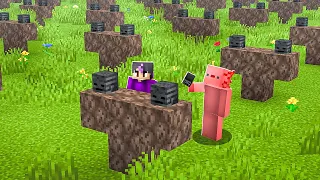PASAMOS MINECRAFT pero el MUNDO COPIA TODO (hardcore)