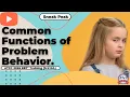 Common Functions of Problem Behavior Sneak Peek - ATCC 2026 RBT Training 3rd Ed