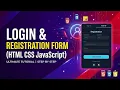 Login Registration Form From Scratch HTML CSS JavaScript