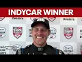 IndyCar driver Marcus Ericsson talks latest win Freedom 250 Grand Prix
