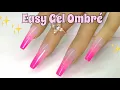 How to make Easy Ombre Press on nails using Gel Beginner Friendly DIY GEL nails