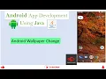 Android Wallpaper Change Android App Development Android studio tutorial VTU MAD Lab