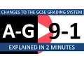 The New GCSE Grades 9-1 Explained in 2 Minutes