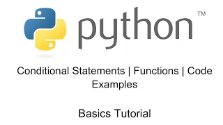 Python Basics 3 Conditional Statements Functions Code Examples MLTool