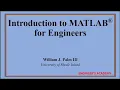 7 MATLAB FOR ENGINEERS - Multi-Dimensional Arrays