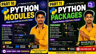 Python Tutorial Part 10 11 Modules Packages in Python Explained Python Full Course