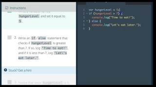 Learn Javascript Comparison Operators codecademy Javascript Tutorial