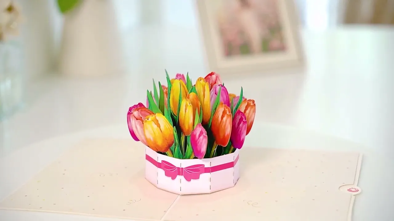 Tulips Pop Up Card