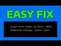 How To Fix Asynchronous Socket Error 10053 in Windows
