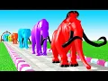 Download Lagu Paint Animals Mammoth,Woolly Mammoth,Mastodon,Elephant,Tusked Elephant,Fountain Crossing Animal Game