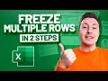 Download Lagu HOW TO FREEZE MULTIPLE ROWS AND COLUMNS (EASY 2-STEP METHOD)