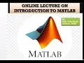 Introduction to Matlab part 6 Vector and its indexing