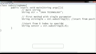 substring in String Method Example