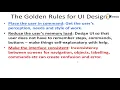 User Interface Design Principles Analysis and Steps - Software Design