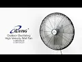iLIVING Outdoor Oscillating Wall Fan Assembly Demo