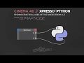 Cinema 4D Xpresso Python Training - Bitmap Node