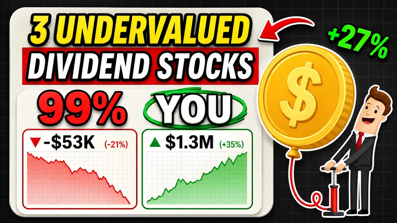3 Undervalued High Yield Dividend Stocks!
