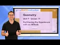N-Gen Math Geometry Unit 7 Lesson 11 Partitioning the Hypotenuse with an Altitude