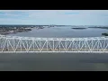 Time lapse hyper lapse of traffic on the Commodore Barry Bridge 2025 - DJI 0020