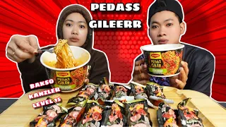 MAKAN MAGGI PEDAS GILER DAN BAKSO KANZLER LEVEL 15 🥵‼️