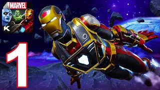 marvel realm of champions gameplay walkthrough part 1 tutorial ios android 