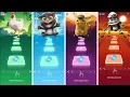 Download Lagu Chicken Song vs Talking Tom vs Pikachu vs Crazy Frog - Tiles Hop EDM Rush