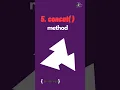 5 concat method - Array methods in JavaScript Part-5 JavaScript Tutorial in 1 minutes