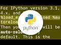 Autoreload of modules in IPython