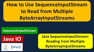 How to Use SequenceInputStream to Read from Multiple ByteArrayInputStreams Java IO