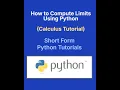 Python Limits Tutorial with SymPy Calculate Limits for Beginners