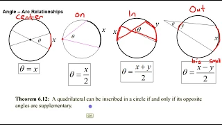 Day 05 HW 01 to 09 Angle and Arc Relationships