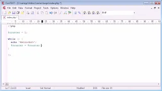 Beginner PHP Tutorial 25 while Loop