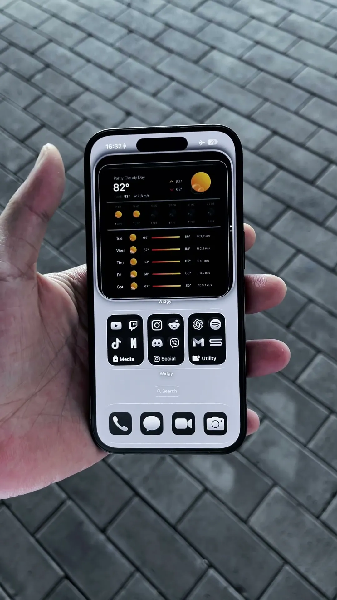 Clean iPhone Widget Setup Theme Preview