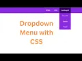 Making Dropdown Menus with CSS and HTML CSS Dropdowns