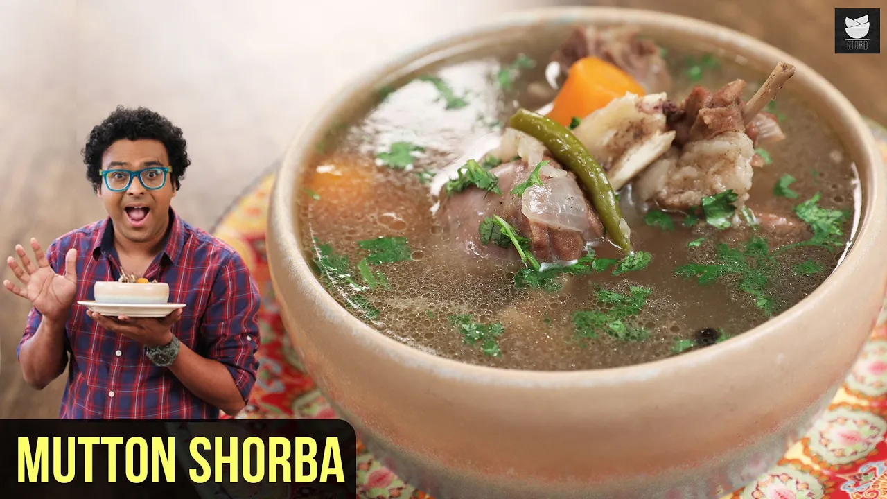 Mutton Shorba Recipe   How To Make Mutton Shorba In Cooker   Winter Special  Recipe By Varun Inamdar