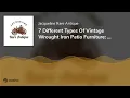 7 Different Types Of Vintage Wrought Iron Patio Furniture A Detailed Guide