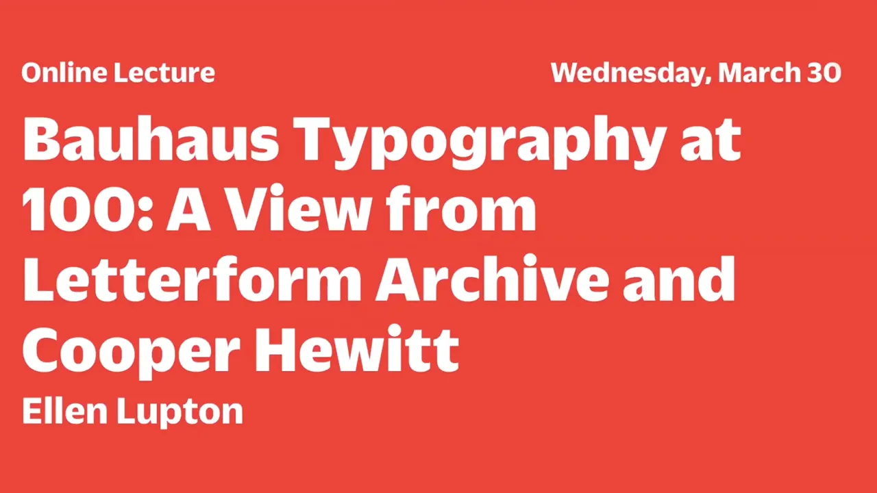 Bauhaus Typography at 100