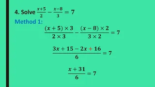 Mathematics G8 Algebraic Solving Equations Part 2