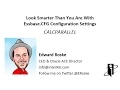Essbase CFG CALCPARALLEL Setting
